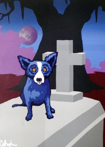 Moon of The Loup Garou Limited Edition Print - Blue Dog George Rodrigue
