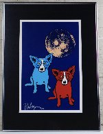 Cosmo's Moon 1992 Limited Edition Print by Blue Dog George Rodrigue - 1 Cosmo's Moon 1992 Limited Edition Print by Blue Dog George Rodrigue - 1