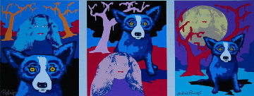 Night Love AP Limited Edition Print - Blue Dog George Rodrigue Night Love AP Limited Edition Print - Blue Dog George Rodrigue