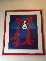 Hiding From the Moon 1995 Limited Edition Print by Blue Dog George Rodrigue - 1 Hiding From the Moon 1995 Limited Edition Print by Blue Dog George Rodrigue - 1