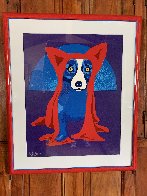 Hiding From the Moon 1995 Limited Edition Print by Blue Dog George Rodrigue - 7 Hiding From the Moon 1995 Limited Edition Print by Blue Dog George Rodrigue - 7