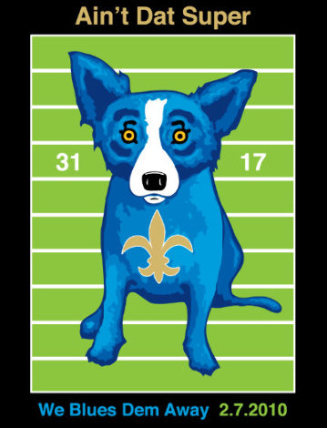 We Blues Them Away 2010 HS Limited Edition Print - Blue Dog George Rodrigue