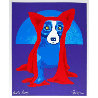 Hiding From the Moon 1995 Limited Edition Print by Blue Dog George Rodrigue - 1 Hiding From the Moon 1995 Limited Edition Print by Blue Dog George Rodrigue - 1