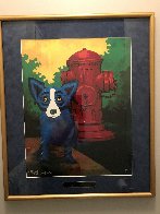 Taking Care of Business 2000 Limited Edition Print by Blue Dog George Rodrigue - 1 Taking Care of Business 2000 Limited Edition Print by Blue Dog George Rodrigue - 1