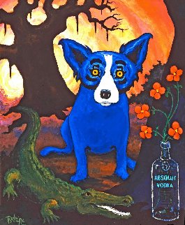 Absolute Blue Dog Limited Edition Print - Blue Dog George Rodrigue Absolute Blue Dog Limited Edition Print - Blue Dog George Rodrigue