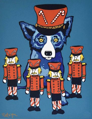 Soldier Boy 2000 - Christmas Limited Edition Print - Blue Dog George Rodrigue