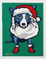 Ho Ho Ho 2000 Limited Edition Print by Blue Dog George Rodrigue - 1 Ho Ho Ho 2000 Limited Edition Print by Blue Dog George Rodrigue - 1