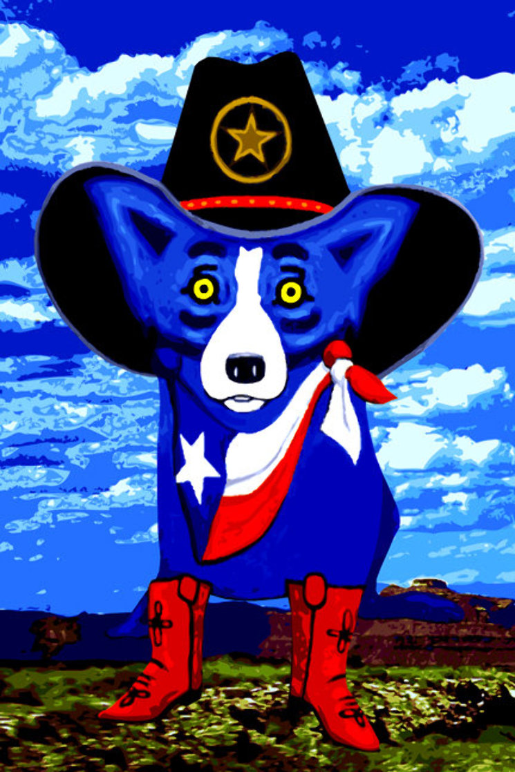 Big Texan Sky 2012 Limited Edition Print by Blue Dog George Rodrigue Big Texan Sky 2012 Limited Edition Print by Blue Dog George Rodrigue