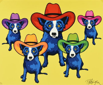 High Noon 2002 Limited Edition Print - Blue Dog George Rodrigue High Noon 2002 Limited Edition Print - Blue Dog George Rodrigue