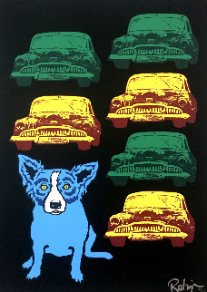 Junkyard Dog 1993 Limited Edition Print - Blue Dog George Rodrigue Junkyard Dog 1993 Limited Edition Print - Blue Dog George Rodrigue