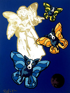 Angel Baby 2000 Limited Edition Print - Blue Dog George Rodrigue Angel Baby 2000 Limited Edition Print - Blue Dog George Rodrigue