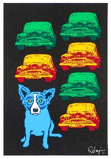 Junkyard Dog 1993 Limited Edition Print - Blue Dog George Rodrigue Junkyard Dog 1993 Limited Edition Print - Blue Dog George Rodrigue