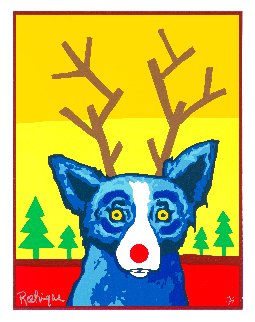 Truly Rudy 2000 Limited Edition Print - Blue Dog George Rodrigue Truly Rudy 2000 Limited Edition Print - Blue Dog George Rodrigue