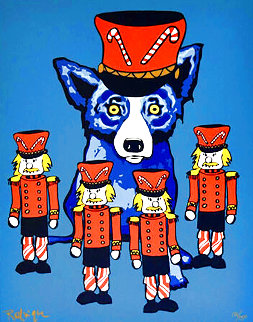 Blue Dog Soldier Boy 2000 Limited Edition Print - Blue Dog George Rodrigue Blue Dog Soldier Boy 2000 Limited Edition Print - Blue Dog George Rodrigue
