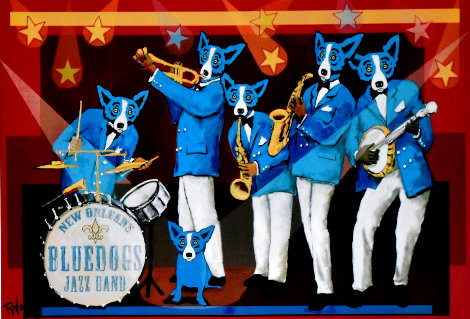 You Can’t Drown the Blues Poster 2006 HS - New Orleans Limited Edition Print - Blue Dog George Rodrigue