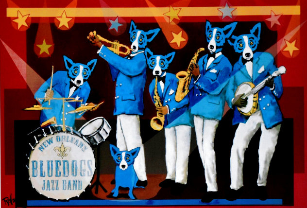 You Can’t Drown the Blues Poster 2006 HS - New Orleans Limited Edition Print by Blue Dog George Rodrigue