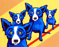 I Walk the Line 2003 Limited Edition Print by Blue Dog George Rodrigue - 0