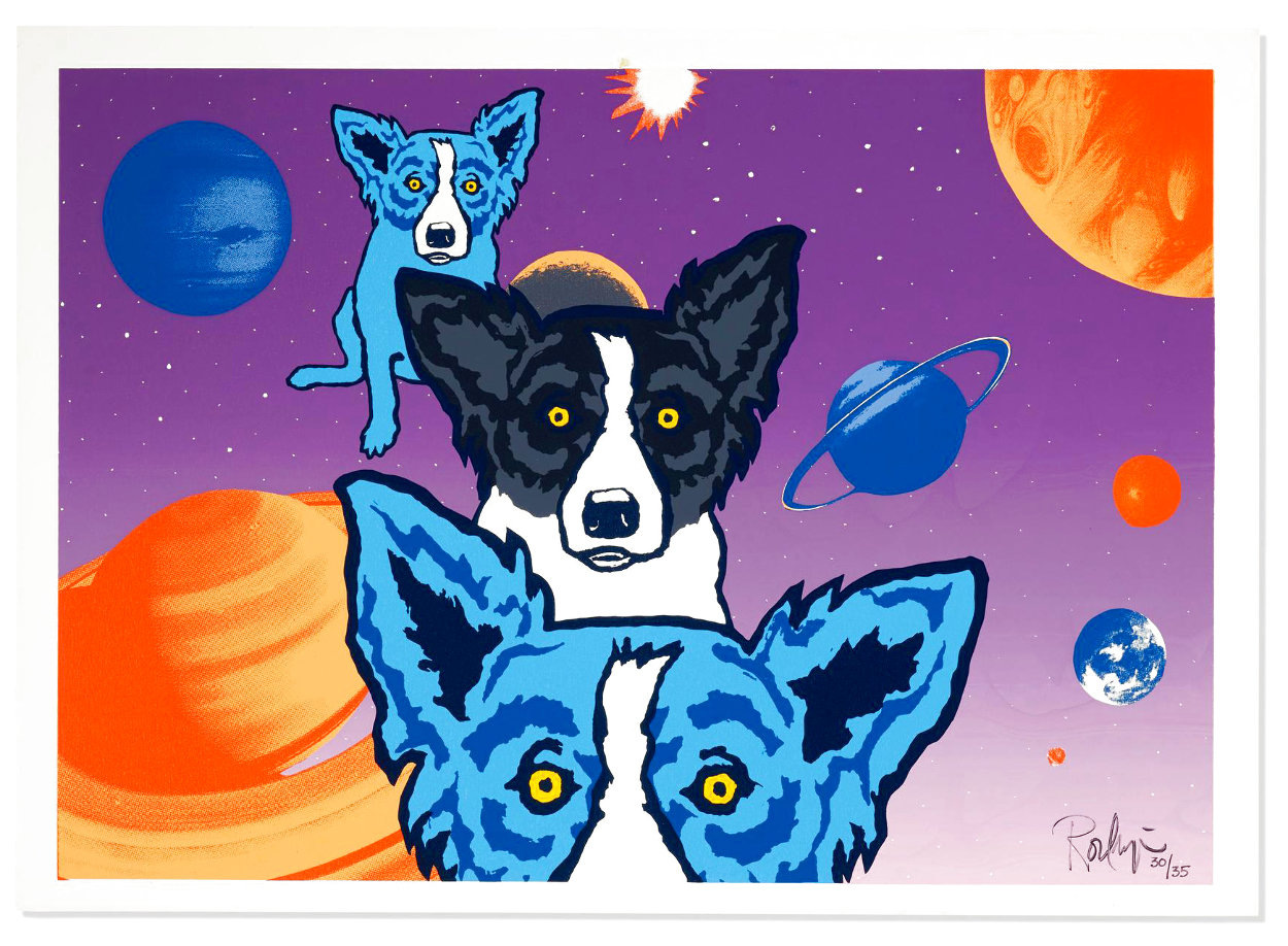 Tiffany's Universe 1993 Limited Edition Print by Blue Dog George Rodrigue