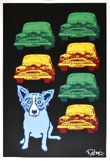 Junkyard Dog 1993 Limited Edition Print - Blue Dog George Rodrigue
