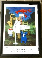 Dancing with the Crawfish 1999 HS Limited Edition Print by Blue Dog George Rodrigue - 1