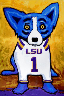 Number One Tiger Fan 2011 Limited Edition Print - Blue Dog George Rodrigue