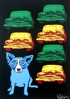 Junkyard Dog 1993 Limited Edition Print - Blue Dog George Rodrigue