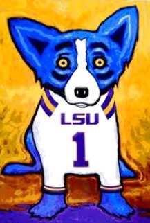 Number 1 Tiger Fan 2011 - Louisiana Limited Edition Print - Blue Dog George Rodrigue