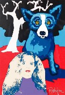 Night Love White - II 1997 Limited Edition Print by Blue Dog George Rodrigue - 0
