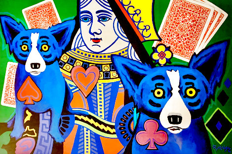 Luck Be a Lady Limited Edition Print - Blue Dog George Rodrigue
