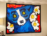 Four Roses For Me Tonight 2008 51x63 Huge Original Painting by Blue Dog George Rodrigue - 2