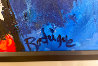 Four Roses For Me Tonight 2008 51x63 Huge Original Painting by Blue Dog George Rodrigue - 3