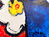 Four Roses For Me Tonight 2008 51x63 Huge Original Painting by Blue Dog George Rodrigue - 4