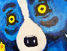 Four Roses For Me Tonight 2008 51x63 Huge Original Painting by Blue Dog George Rodrigue - 8