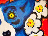 Four Roses For Me Tonight 2008 51x63 - Huge Painting Original Painting by Blue Dog George Rodrigue - 7
