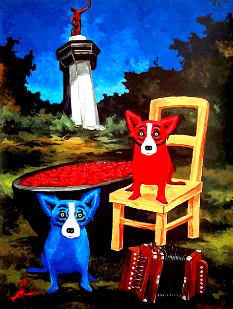 Boiling My Blues Away 1998 HS by Blue Dog George Rodrigue