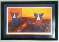 Butterflies Are Free 1996 Limited Edition Print by Blue Dog George Rodrigue - 1 Butterflies Are Free 1996 Limited Edition Print by Blue Dog George Rodrigue - 1