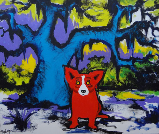 I M Hot For You 2009 20 75x24 By Blue Dog George Rodrigue