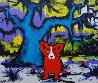 I'm Hot for You 2009 20.75x24 Original Painting by Blue Dog George Rodrigue - 0