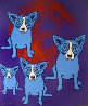 Red Moon 1991 Limited Edition Print by Blue Dog George Rodrigue - 0 Red Moon 1991 Limited Edition Print by Blue Dog George Rodrigue - 0