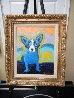 Blue Dog With a Yellow Tree 1992 17x20 Original Painting by Blue Dog George Rodrigue - 2
