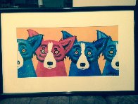 Blues Can Hide a Bad Apple 1992 Limited Edition Print by Blue Dog George Rodrigue - 1