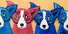 Blues Can Hide a Bad Apple 1992 Limited Edition Print by Blue Dog George Rodrigue - 0 Blues Can Hide a Bad Apple 1992 Limited Edition Print by Blue Dog George Rodrigue - 0