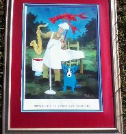 Schaeffer Crawfish And Art Festival  Poster 1999 HS  Limited Edition Print by Blue Dog George Rodrigue - 2