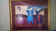 Waiting on My TV Dinner 1993 Limited Edition Print by Blue Dog George Rodrigue - 2 Waiting on My TV Dinner 1993 Limited Edition Print by Blue Dog George Rodrigue - 2