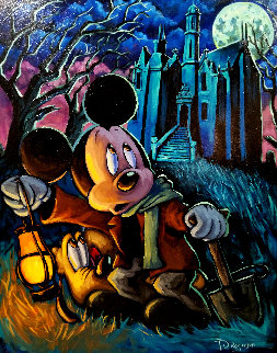 Caretaker Mickey 35x29 Original Painting - Tim Rogerson Caretaker Mickey 35x29 Original Painting - Tim Rogerson