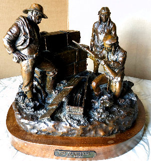 Gunrunner Bronze Sculpture 1996 18 in Sculpture - Scott Rogers Gunrunner Bronze Sculpture 1996 18 in Sculpture - Scott Rogers