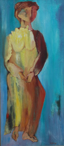 Esther 1995 57x27 Original Painting by Alfred Rogoway Esther 1995 57x27 Original Painting by Alfred Rogoway