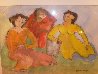 Three Female Figures 1971 20x28 Watercolor by Alfred Rogoway - 1