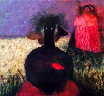 De Los Cañales 2010 12x12 Original Painting - Elmar Rene Rojas De Los Cañales 2010 12x12 Original Painting - Elmar Rene Rojas