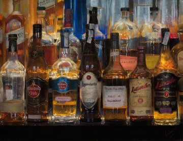 Bottles That Illuminate the Night 2019 Limited Edition Print - Vicente Romero Bottles That Illuminate the Night 2019 Limited Edition Print - Vicente Romero
